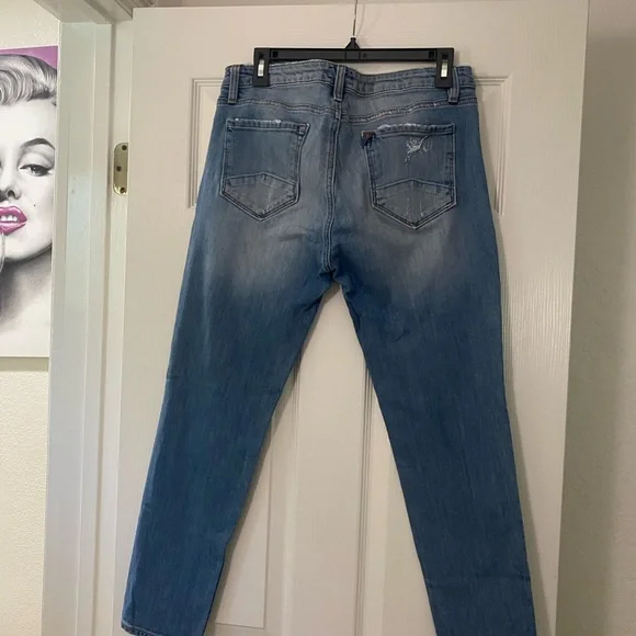 🔥 D-ID Florence Ankle Skinny Jeans – Distressed Light Wash size 31 - Picture 5 of 6